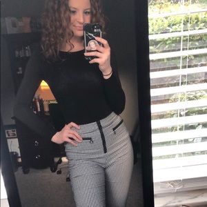 UO black/white pants sz 2